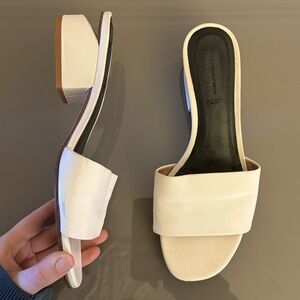 Alexander Wang Lou Leather Low-Heel Slide